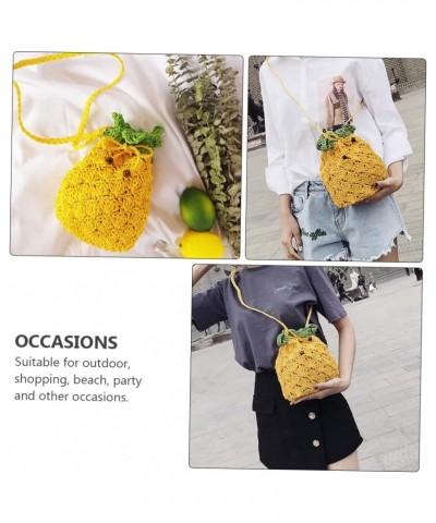 1 Pc Pineapple Bun Over The Shoulder Purses for Women Lovely Straddle Bag Sling Bags for Women Crossbody Cellphone Crossbody ...