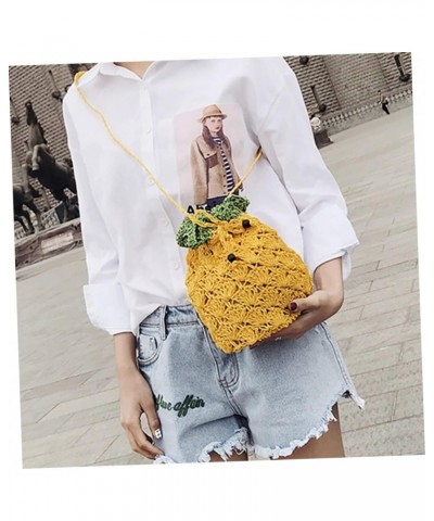 1 Pc Pineapple Bun Over The Shoulder Purses for Women Lovely Straddle Bag Sling Bags for Women Crossbody Cellphone Crossbody ...