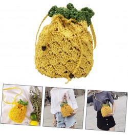 1 Pc Pineapple Bun Over The Shoulder Purses for Women Lovely Straddle Bag Sling Bags for Women Crossbody Cellphone Crossbody ...