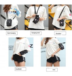 Mini Crossbody Bag for Women - Lightweight and Compact Single Shoulder Bag Black Watercolor $10.58 Shoulder Bags