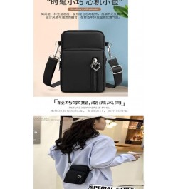 Mini Crossbody Bag for Women - Lightweight and Compact Single Shoulder Bag Black Watercolor $10.58 Shoulder Bags