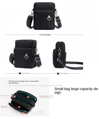 Mini Crossbody Bag for Women - Lightweight and Compact Single Shoulder Bag Black Watercolor $10.58 Shoulder Bags