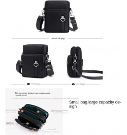 Mini Crossbody Bag for Women - Lightweight and Compact Single Shoulder Bag Black Watercolor $10.58 Shoulder Bags