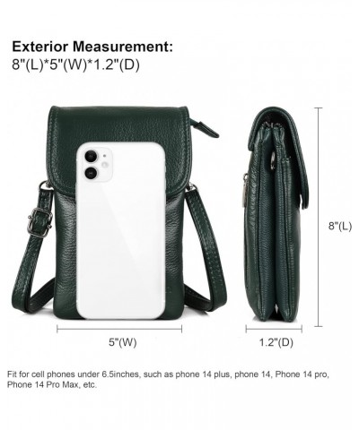 Crossbody Bags for Women, Small Leather Cross body Cell Phone Wallet Purse with Adjustable Strap Sacramento Green $12.32 Cros...