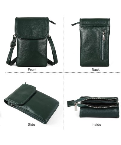 Crossbody Bags for Women, Small Leather Cross body Cell Phone Wallet Purse with Adjustable Strap Sacramento Green $12.32 Cros...