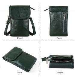 Crossbody Bags for Women, Small Leather Cross body Cell Phone Wallet Purse with Adjustable Strap Sacramento Green $12.32 Cros...