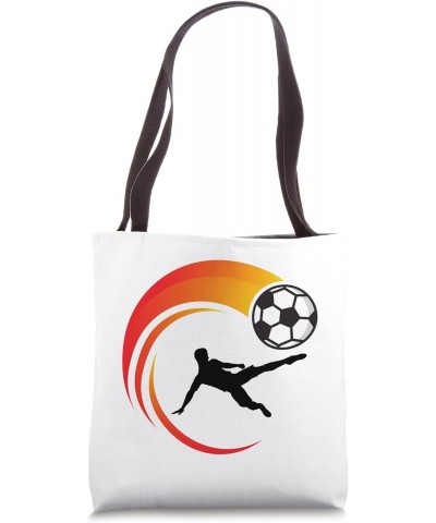 Soccer Player Flying Kick - Dynamic Sports Kick Action Tote Bag $12.03 Totes