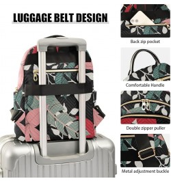 Tropical Leaf Colorful Print Women's Backpack Wallet Casual Small Backpack Fashion Women's Travel Bag School Backpack Color23...