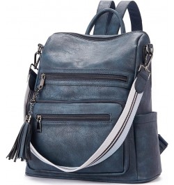 Backpack Purse for Women Fashion Leather Designer Travel Large Ladies Shoulder Bags Rg-deep Blue $20.09 Backpacks