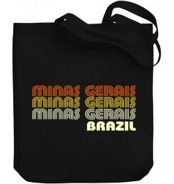 Retro Color Minas Gerais Canvas Tote Bag 10.5" x 16" x 4 $21.99 Totes