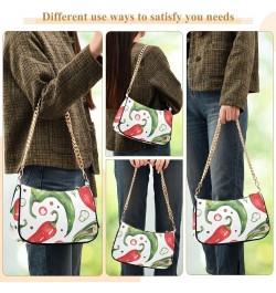 Boho Dreamcatcher HandBag with Zipper Closure for Women Hobo Shoulder Bag Chilli Hot Pepper $14.10 Shoulder Bags