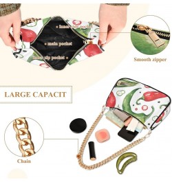 Boho Dreamcatcher HandBag with Zipper Closure for Women Hobo Shoulder Bag Chilli Hot Pepper $14.10 Shoulder Bags