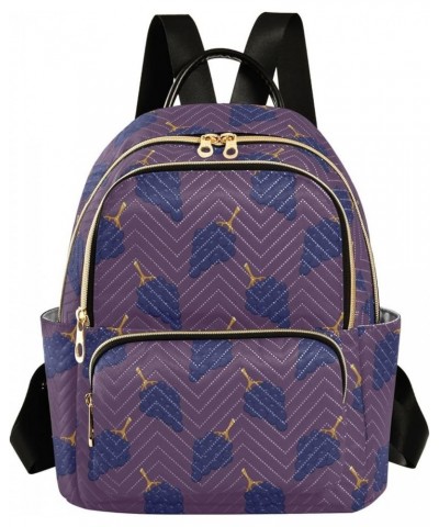 Purple Grapes Fashion Travel Backpack for Women Multi Pockets Lightweight Purse for Women-M Multicolor Small $15.75 Backpacks