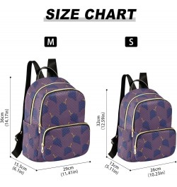 Purple Grapes Fashion Travel Backpack for Women Multi Pockets Lightweight Purse for Women-M Multicolor Small $15.75 Backpacks