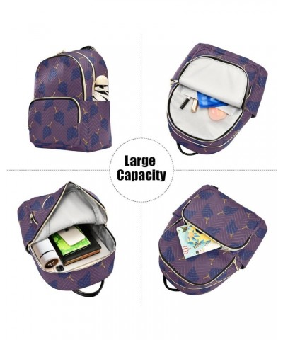 Purple Grapes Fashion Travel Backpack for Women Multi Pockets Lightweight Purse for Women-M Multicolor Small $15.75 Backpacks