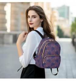 Purple Grapes Fashion Travel Backpack for Women Multi Pockets Lightweight Purse for Women-M Multicolor Small $15.75 Backpacks