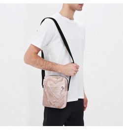 Crossbody Phone Bag Rose Gold Glitter Marble Print Small Messenger Shoulder Bag Cash Handbag Wallet Purse(238br7a) $10.34 Cro...