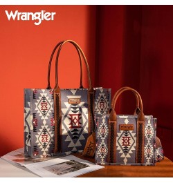 Wrangler Tote Bag for Women Aztec Top Handle Satchel Purse Boho Shoulder Handbags Angel Diamond Lavender 3pcs $31.67 Satchels