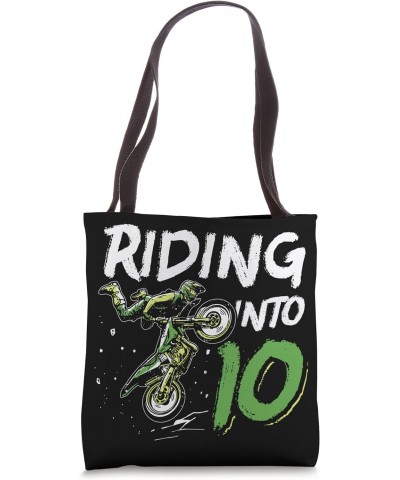 Funny Dirtbike Rider Design Motocross Biker Fans 10 Years Tote Bag $9.68 Totes