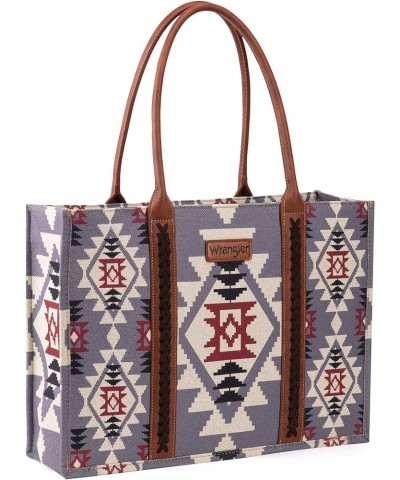 Wrangler Tote Bag for Women Aztec Top Handle Satchel Purse Boho Shoulder Handbags Angel Diamond Lavender 3pcs $31.67 Satchels