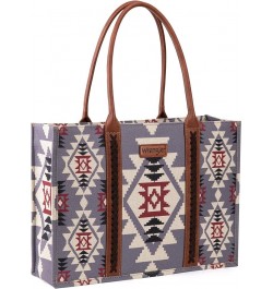 Wrangler Tote Bag for Women Aztec Top Handle Satchel Purse Boho Shoulder Handbags Angel Diamond Lavender 3pcs $31.67 Satchels