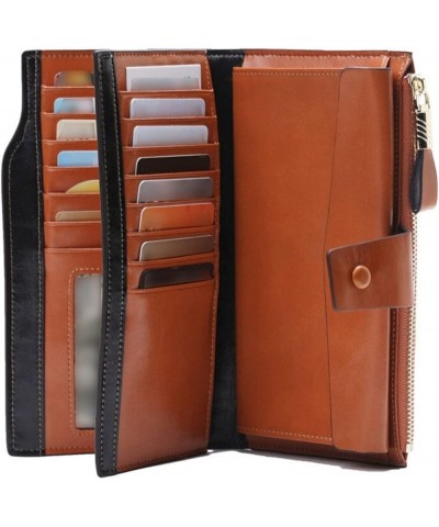 Wallet,Card Bag,Genuine Leather Women Wallets Ladies Leather Wallet Cell Phone Pocket Long Womens Purse Hasp Lady Bags Card H...