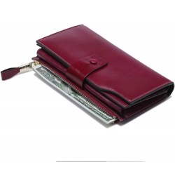 Wallet,Card Bag,Genuine Leather Women Wallets Ladies Leather Wallet Cell Phone Pocket Long Womens Purse Hasp Lady Bags Card H...