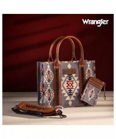 Wrangler Tote Bag for Women Aztec Top Handle Satchel Purse Boho Shoulder Handbags Angel Diamond Lavender 3pcs $31.67 Satchels