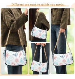 Small Chain Shoulder Bag for Women Seashells Starfish Hobo Handbags Tote Clutch Bag Ladies Crossbody Bag Purse with Zipper $1...