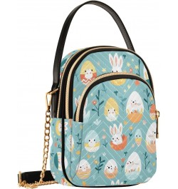 Crossbody Bag for Women, Cute Easter Bunny Phone Purse Detachable Chain Bag Shoulder Handbag Wallet $12.95 Crossbody Bags