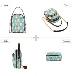 Crossbody Bag for Women, Cute Easter Bunny Phone Purse Detachable Chain Bag Shoulder Handbag Wallet $12.95 Crossbody Bags