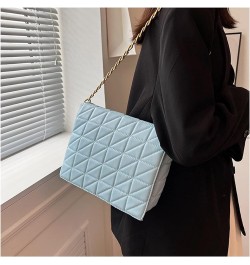 Women Large-capacity Shoulder Bag Women Chain Lozenge Messenger Bag Texture Casual Purse And Bag Pink $29.37 Shoulder Bags