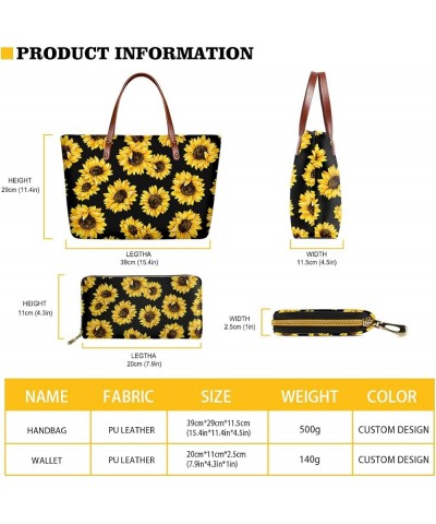 Tote Bag for Women Long Wallet with Card Slot Polyester Bags with Handle Cash Cellphone Organizer for Teens Girls Brown Leopa...