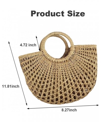 Crossbody Bags Straw Handbags for Women Straw Beach Bag Small Woven Tote Bag Summer Beach Bag for Women Beach Accessories 21x...