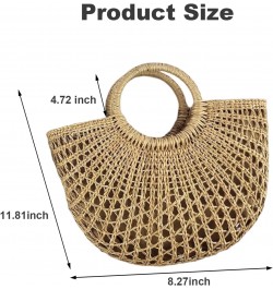 Crossbody Bags Straw Handbags for Women Straw Beach Bag Small Woven Tote Bag Summer Beach Bag for Women Beach Accessories 21x...