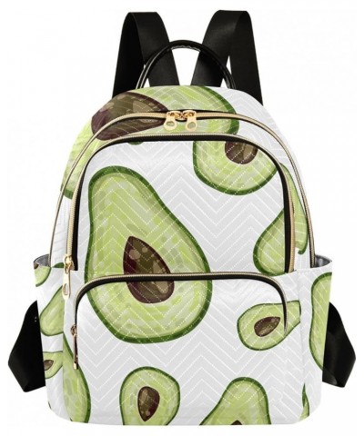 Women Backpack Avocado Fresh Green Anti-Theft Travel Backpack with Luggage Belt Lightweight Handbag Lady Purse Roomy Double Z...