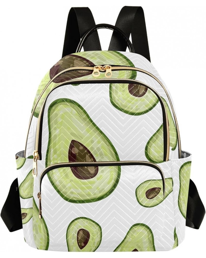 Women Backpack Avocado Fresh Green Anti-Theft Travel Backpack with Luggage Belt Lightweight Handbag Lady Purse Roomy Double Z...