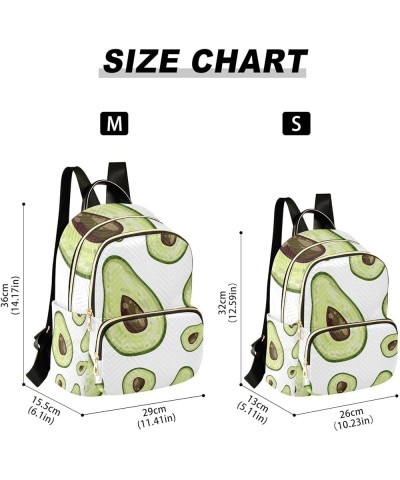 Women Backpack Avocado Fresh Green Anti-Theft Travel Backpack with Luggage Belt Lightweight Handbag Lady Purse Roomy Double Z...