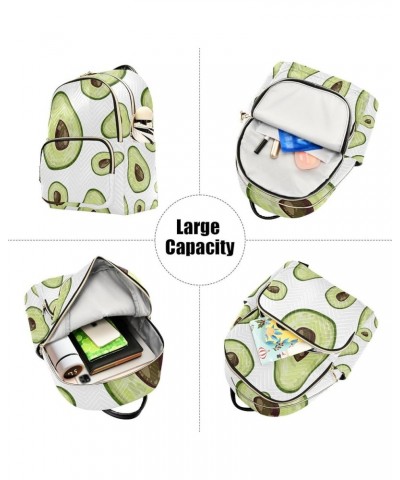 Women Backpack Avocado Fresh Green Anti-Theft Travel Backpack with Luggage Belt Lightweight Handbag Lady Purse Roomy Double Z...