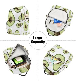 Women Backpack Avocado Fresh Green Anti-Theft Travel Backpack with Luggage Belt Lightweight Handbag Lady Purse Roomy Double Z...