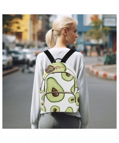 Women Backpack Avocado Fresh Green Anti-Theft Travel Backpack with Luggage Belt Lightweight Handbag Lady Purse Roomy Double Z...