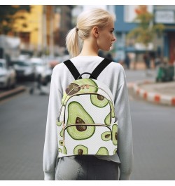 Women Backpack Avocado Fresh Green Anti-Theft Travel Backpack with Luggage Belt Lightweight Handbag Lady Purse Roomy Double Z...