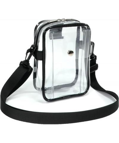 Small Clear Plastic Bag Stadium Approved, Cute Small Clear Purses for Women Stadium Concert, Festivals Black $8.54 Crossbody ...