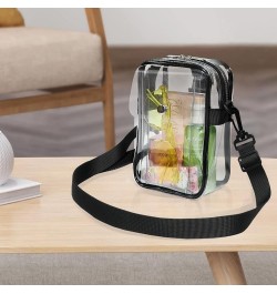 Small Clear Plastic Bag Stadium Approved, Cute Small Clear Purses for Women Stadium Concert, Festivals Black $8.54 Crossbody ...