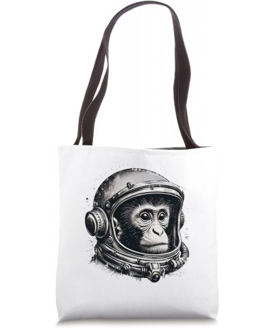 Cosmic Vintage Space Travel Astronaut Monkey Retro Helmet Tote Bag $13.29 Totes