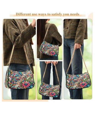 Shoulder Bags for Women Fashion Seamless Pattern Hobo Tote Handbag Small Clutch Purse with Zipper Closure $17.04 Shoulder Bags