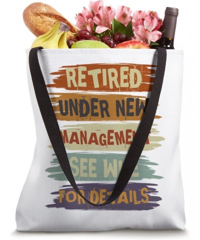 Retired Under New Management See Wife For Details Retirement Tote Bag $11.25 Totes