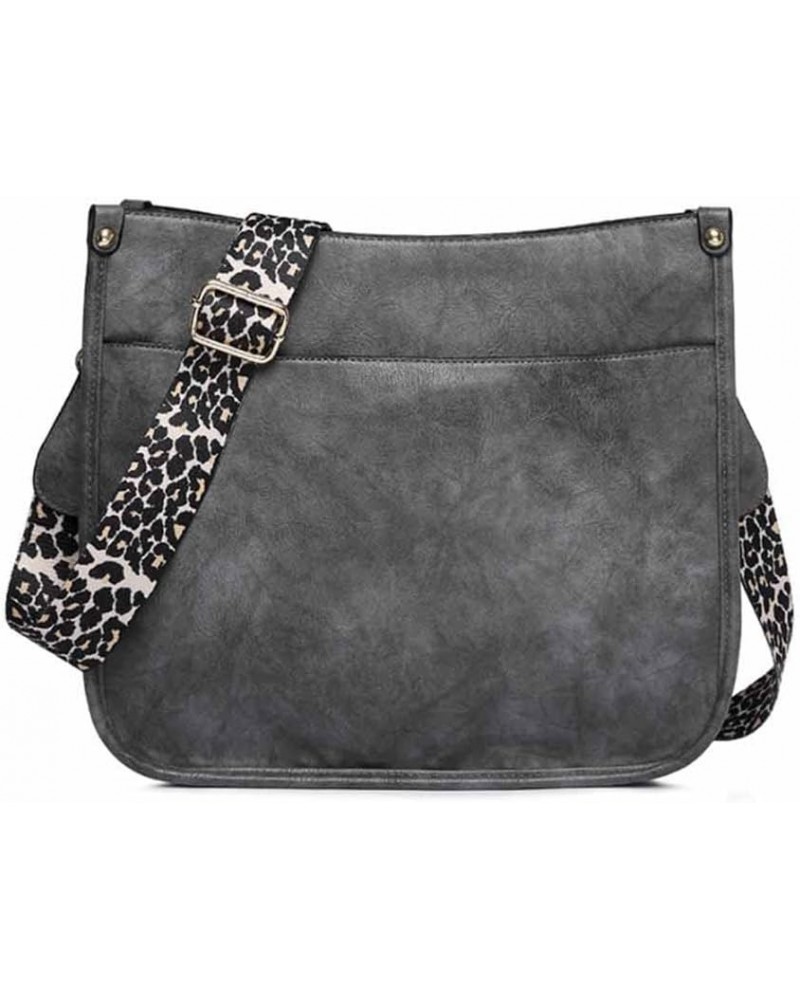 Women Fashion Crossbody Bag Commuter Shoulder Bags Large Capacity Purse-Purple Gray $27.53 Totes