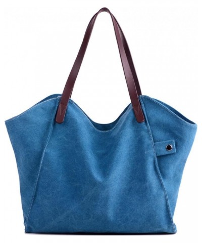 Canvas Thickened Large Capacity Simple Bag Shopping Bag Shoulder Bag 02 $25.08 Shoulder Bags