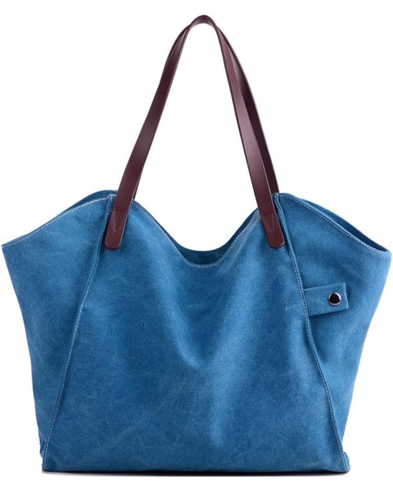 Canvas Thickened Large Capacity Simple Bag Shopping Bag Shoulder Bag 02 $25.08 Shoulder Bags